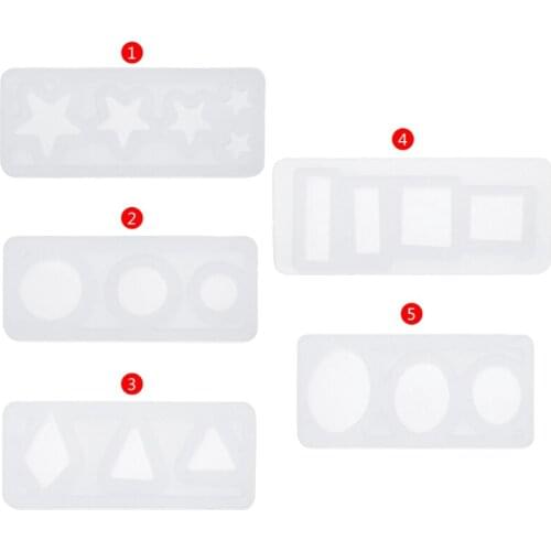 Silicone Mold DIY Mould Exopy Resin Mirror Crafts Jewelry Making Decor Pyramid