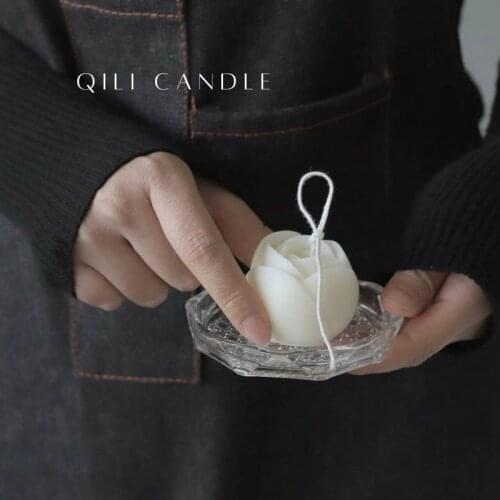 Rose version of ins soy wax scented candle, home decoration photo props ugly orange with souvenir lemon cheese candle