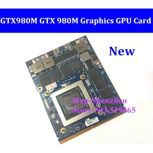 New GTX980M GTX 980M Graphics GPU Card N16E-GX-A1 8GB GDDR5 For Alienware M17X/M18X /Clevo P150EM/MSI 16F2/DEll M6700/HP 8740w