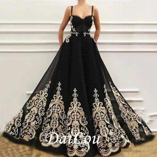 All Sizes Tulle Ball Gown Straps Floor-Length Appliques Formal Dress 2021