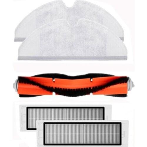 HOT!-for XiaoMi Mi Robot Vacuum Cleaner 2 Roborock S50 S51 Accessories Vacuum Cleaner Parts Washable HEPA Filter Main Brush