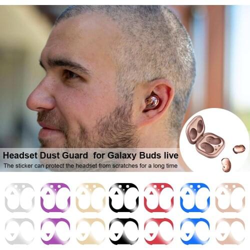 Earphone Guard Decals Sticker For Galaxy Buds Live Case Cover Dust-proof Protective Sticker For Galaxy Buds Live Accessories