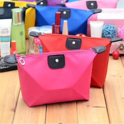 Women Travel Cosmetic Bag Waterproof Cute Candy Colors Woman Makeup Bags Portable Toiletry Storage Bag Organizer Box