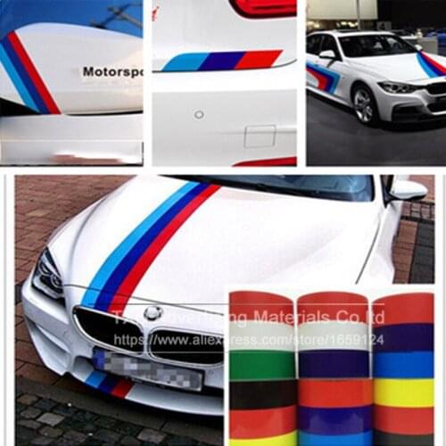 15CMX300CM(3Meter) DIY Auto 4 Color Germany France Italy Flag Stripe Car Hood Vinyl Sticker Body Decal For car decoration