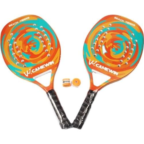 2021Adult Professional Full Carbon Beach Tennis Paddle Racket Soft EVA Face Raqueta With Bag Unisex Equipment tennis racquet