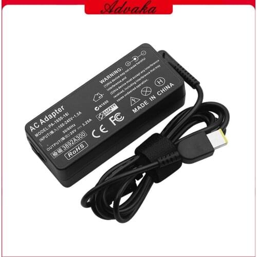 20V 3.25A 65W AC Adapter Power Supply Charger Replacement For Lenovo X1 Carbon ThinkPad T470 T460 G50 T440 T450 E540 X240 X250