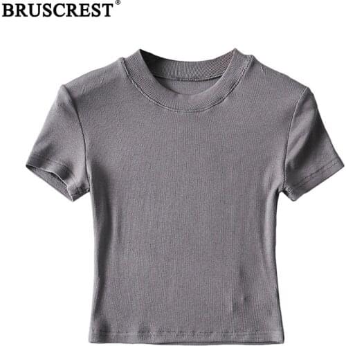 Женские летние футболки BRUSCREST China At AliExpress