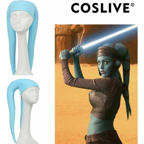Coslive SW Twi'lek Headgear Cosplay Mask Costume Accessories Latex Headwear Movie Replica For Role Play