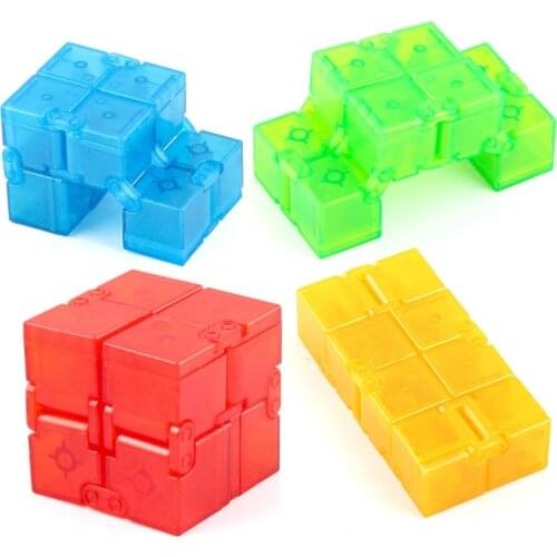 Children Adult Decompression Toy Infinity Cube Square Puzzle Toys Relieve Stress Funny Hand Game Four Corner Maze Gifts For Kids