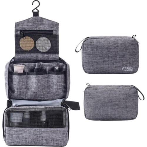 AIMIYOUNG Traveling Hanging Cosmetic Bag Women Zipper Case Make Up Wash Bag Makeup Bags Necessaries Storage Organizer Toilet Bag