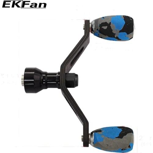 EKFan Double Handles Carbon Fiber Handle Fishing Reel Reel For Daiwa 2000-5000 series Fishing Tackle Accessory