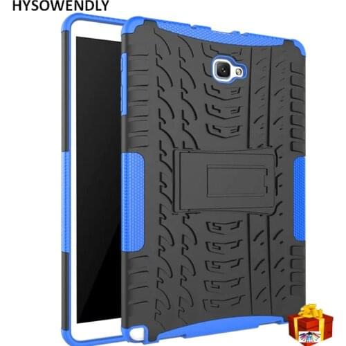 HYSOWENDLY Case For Samsung Galaxy Tab A 6 A6 10.1 P580 P585 Cases Cover Fundas Armor Rugged Hard PC + Soft TPU Protection Shell
