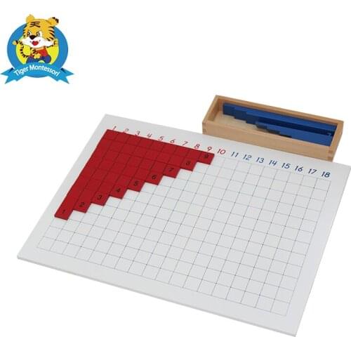 Montessori mathematics Addition Strip Board toy