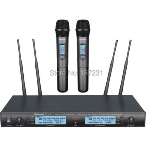 True Diversity UHF PLL 240 Channels wireless Microphone System Professional Baomic BM-8300 wireless microphone 630-660MHz 80m