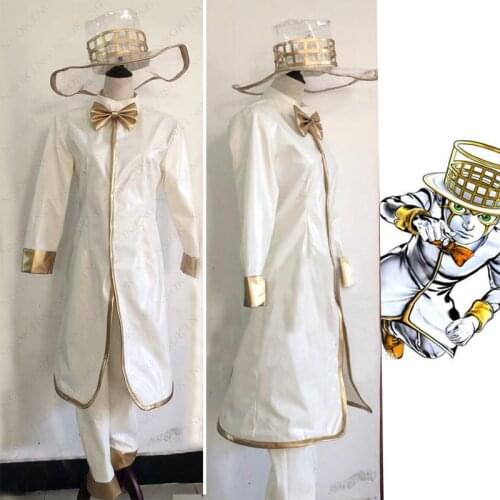 New Anime JoJos Bizarre Adventure Rohan Kishibe Heavens Door Cosplay Costume custom made
