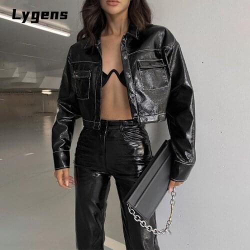 Женские короткие куртки Lygens China At AliExpress