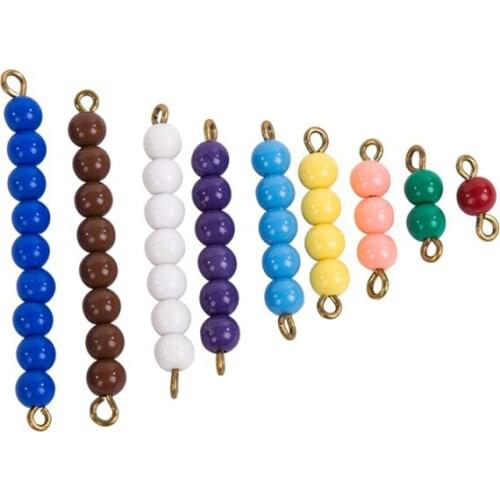 Montessori Colored Bead Stairs 1-9 Toys