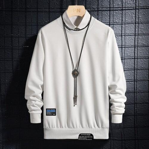 Men Sweater Pullovers Spring and Autumn Male Solid Colored Pattern Trendy Slim Sweatersmens O-Neck Long Sleeve Pullovers