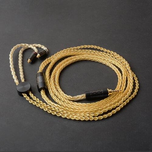 OKCSC 2.5mm/3.5mm/4.4mm Plug MMCX Connector Jack Upgrade Cable Earphones Cord DIY Custom Made Cable for SE535/W60 UE900 XBA-Z5