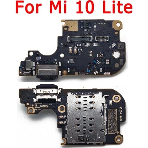 Original Charge Board For Xiaomi Mi 10 Lite Mi10 Charging Port USB PCB Dock Connector Flex Plate Replacement Repair Spare Parts