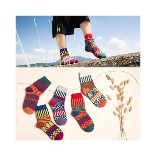 Autumn Winter Wool Cashmere Warm Soft Ladies Casual Multicolor Thick Socks Hot Fashion Cute Gifts