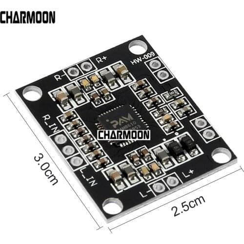 Amplifier Board Digital Two-channel Stereo Power Amplifier Board Miniature With switch function DC 6-12V PAM8610 2x15W