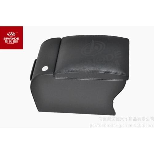 Sward Specifically Car Armrest Box for Kia Soul Free Punch Car Dedicated Center Armrest Hand Box Wooden Leather Material