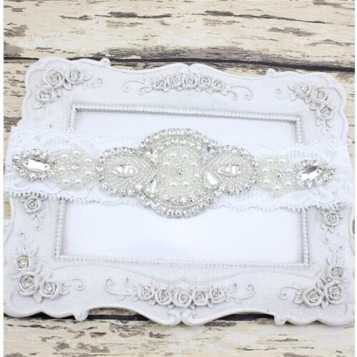 Newborn girls and Mom little Princess Lace Rhinestone Headband Newborn Crystal Headband 20pcs/lot