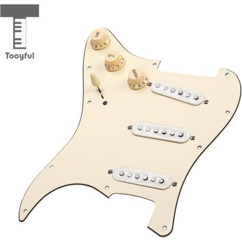 Prewired Loaded SSS Pickguard Alnico V Pickups for Stratocaster Strat ST Electric Guitar Parts