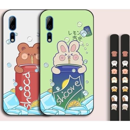 Lovely Coke Bear Case For ZTE Axon 10 Pro A2020 Cartoon Silicone TPU Coxer For Nubia Play Red Magic 6 Pro 5G