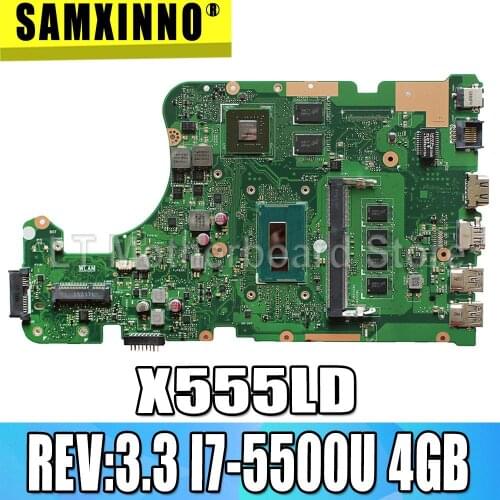 REV:3.3 I7-5500U 4GB RAM 2G Mainboard For Asus W519L X555LJ X555LDB X555LB X555LF X555LD X555L laptop motherboard MB