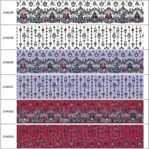 DIY 10yadrs Tape Lolita Design Pattern Printed Grosgrain / Satin Ribbons