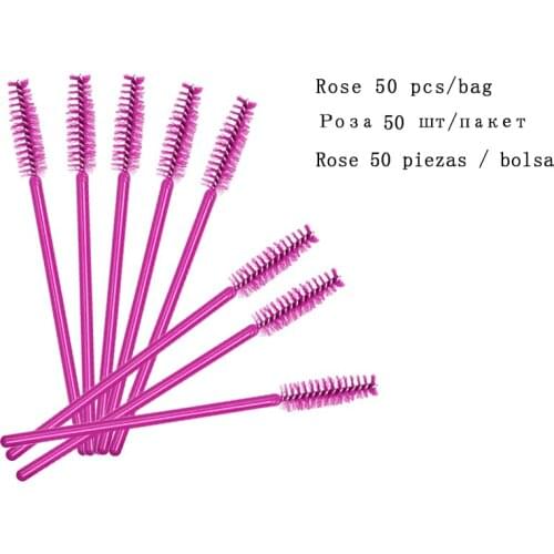 50 Pcs Eyelash Extensions Eyelash Brushes Disposable Eyelash Makeup Brush Handle Mascara Wands Tool Maquiagem Cilio