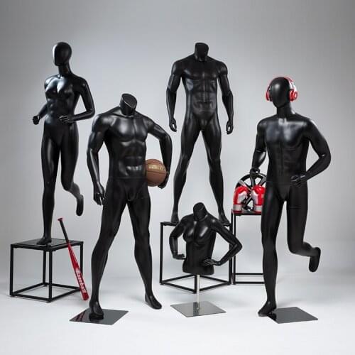 Sports Model Props Mens Whole Body Clothing Shop Window Display Mannequin Half Body Male and Female Dummy Body Model
