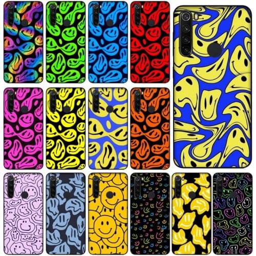 Yinuoda trippy smiley face Phone Cases for Xiaomi Redmi 5 5Plus 6 6A 4X 7 8 Note 5 5A 7 8 8Pro