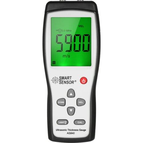 SMART SENSOR AS840 Width Measuring Instruments Ultrasonic Thickness Gauge Handheld LCD Digital Thickness Tester Depth Meter tool