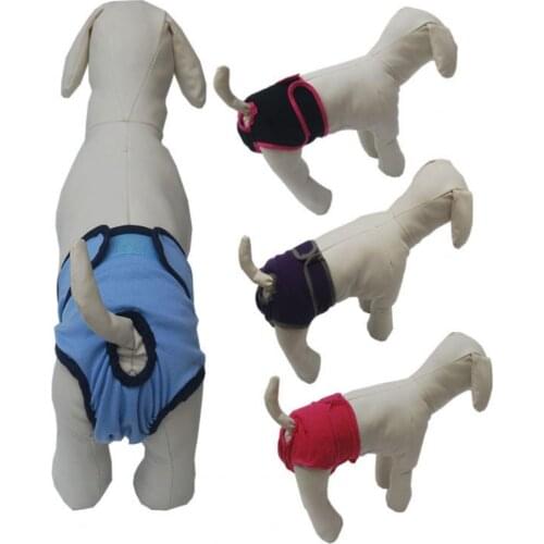 Waterproof Adjustable Cute Pattern Dog Soft Physiological Pants Pet Costumes Supplies Cotton Clothes for Large/Small Dogs
