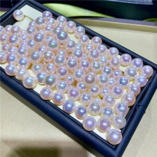High quality Round Freshwater Pearl Half Hole Flawless Natural Pearl Loose Pearl Price Zhuji China
