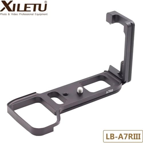 Xiletu LB-A7RIII Professional Tripod Mounting L Bracket Quick Release Plate for sony micro camera A7RIII A7MIII A7III