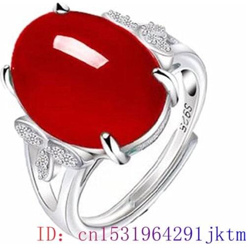 Green Jade Ring Women Men Fashion Charm Crystal Chalcedony Natural Amulet Zircon 925 Silver Jewelry Gemstone Gifts