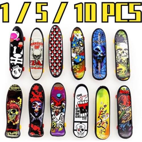 1/5/10PCS Childrens Finger Skateboard Creative Fingertip Extreme Sports Novelty Puzzle Mini Toy Skating Boys