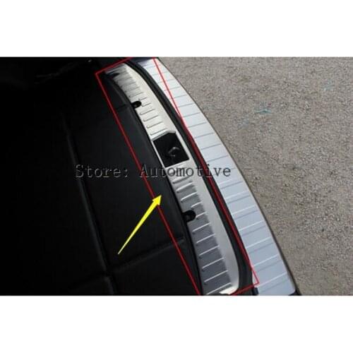 For Subaru XV Hatchback 2015 2014 2013 2012 steel inside rear bumper protector step plate Cover 1pcs