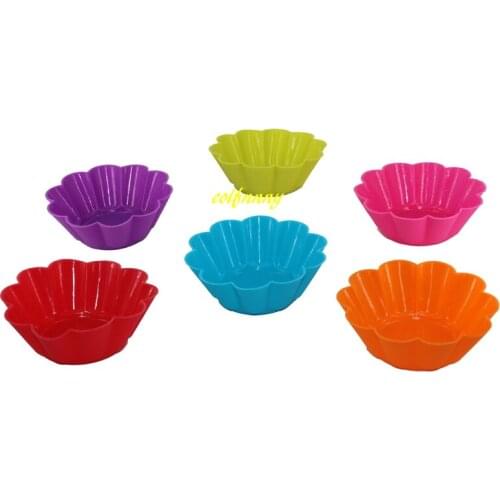 1000pcs/lot Fast shipping 7.5cm Silicone Muffin Cases Cake Cupcake Macaron Silicone Mat Heat Cake Tools Moulds