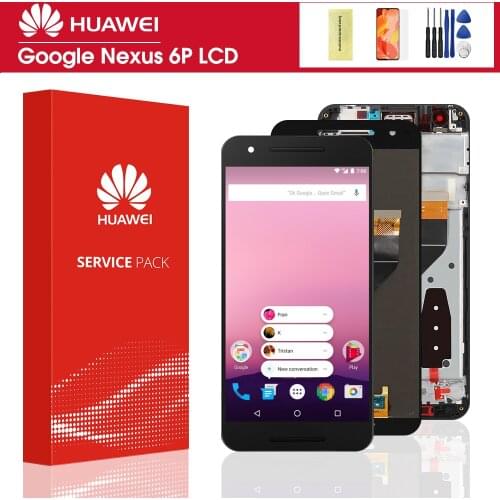 5.7'' Original For Huawei Google Nexus 6P LCD Google 6P LCD Google 6P Display LCD Screen Touch Digitizer Assembly Replacement