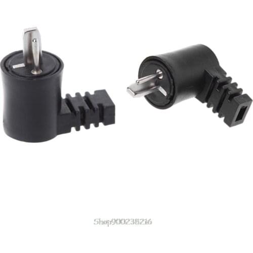 5 Pcs 2 Pin Din Right Angle HiFi Speaker Plug Cable Screw Solder Connector D22 20 Dropship