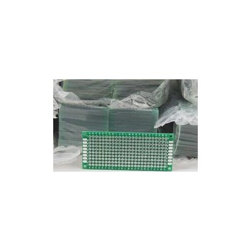 5PCS x 3x7 cm PROTOTYPE PCB 2 layer 3*7 panel Universal Board 2.54mm Double Side Green Board 1.6mm thickness