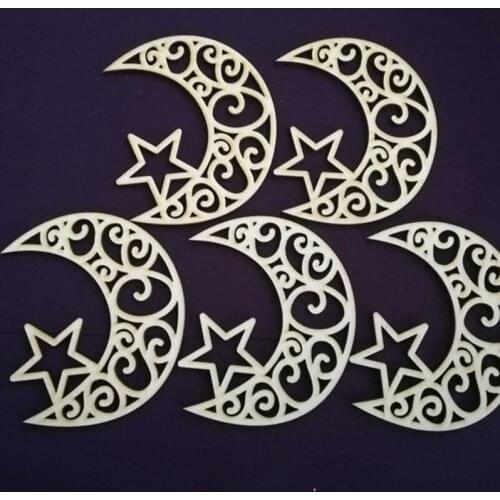 50 pcs unpainted eid party decoration ramadan and eid decoration ramadan gifts 10*9cm