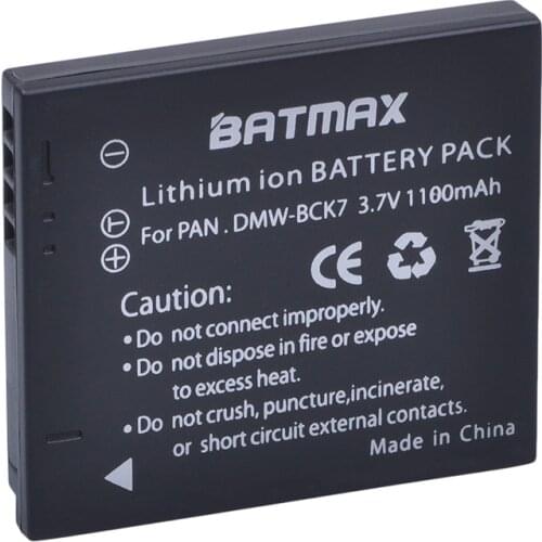 1Pc 1100mAh DMW-BCK7 NCA-YN101G BCK7 Rechargeable Battery for Panasonic Lumix DMC-FS28 DMC-FH2 DMC-FH4 FH5 FH6 FH25 FH27 FP5