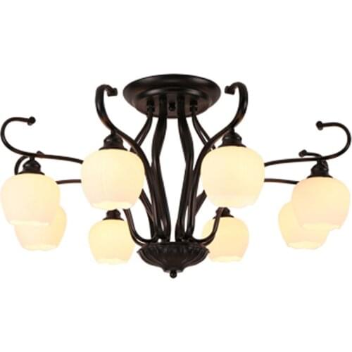 American ceiling Lights living room modern plafonnier industriel E27 luci led ceiling lamp decoration home lighting black light