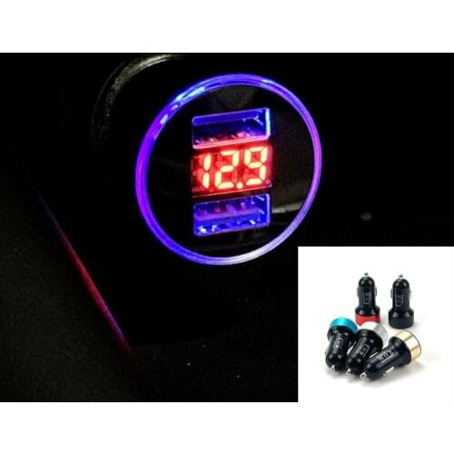 3.1A Dual USB Car Charger LED Display For DAIHATSU Kopen Copen DN Trec Compagno Pro U-Space D-base PICO Terios Sirion Yrv Charad